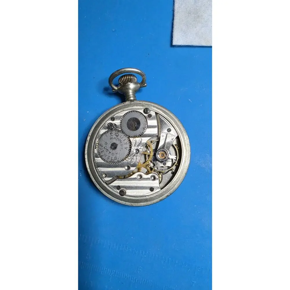 Rare 1917 Waltham Equity Pocket Watch Mechanical Wind Not Running Complete Parts